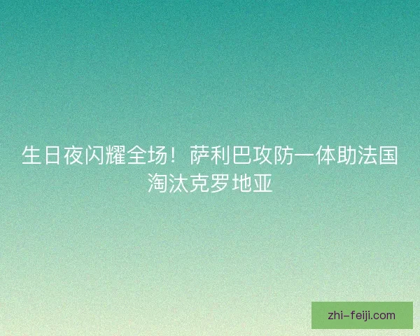 生日夜闪耀全场!萨利巴攻防一体助法国淘汰克罗地亚 生日夜闪耀全场!萨利巴攻防一体助法国淘汰克罗地亚